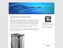 Tablet Screenshot of dallinjones.com